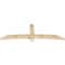 Ekena Millwork Bellingham Rough Sawn Timber Gable Bracket, Douglas Fir, 96"W x 32"H x 4"D x 6"F, 8/12 Pitch GBW096X32X0406BEL00RDF - alternate 5